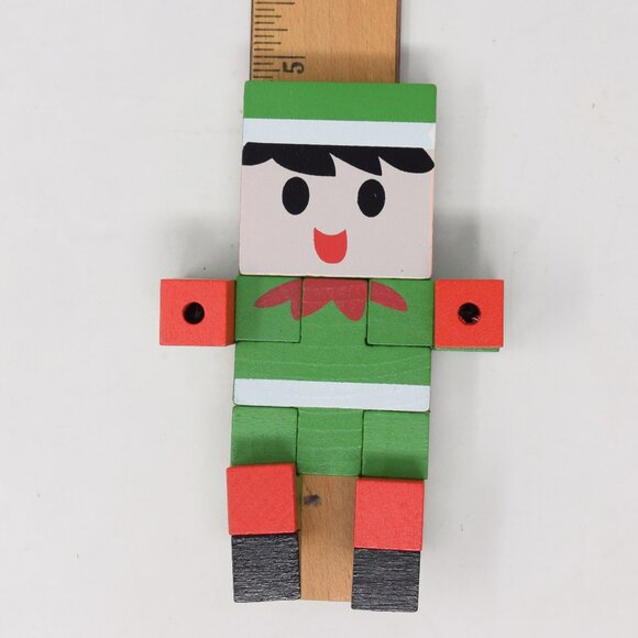 2020 Merkury Innovations Christmas Elf Wooden 3D Puzzle Holiday Secret Santa - Picture 9 of 16